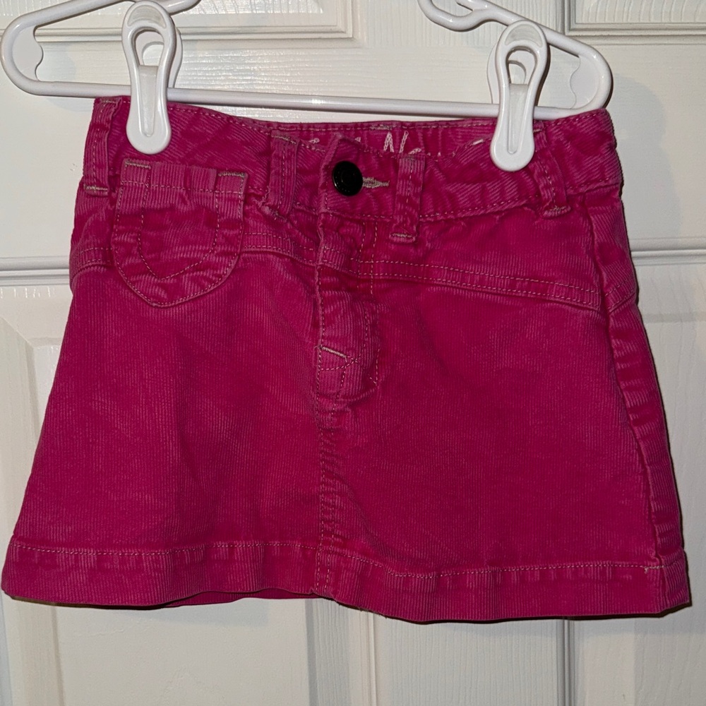 Old Navy Vibrant Pink Corduroy Skirt